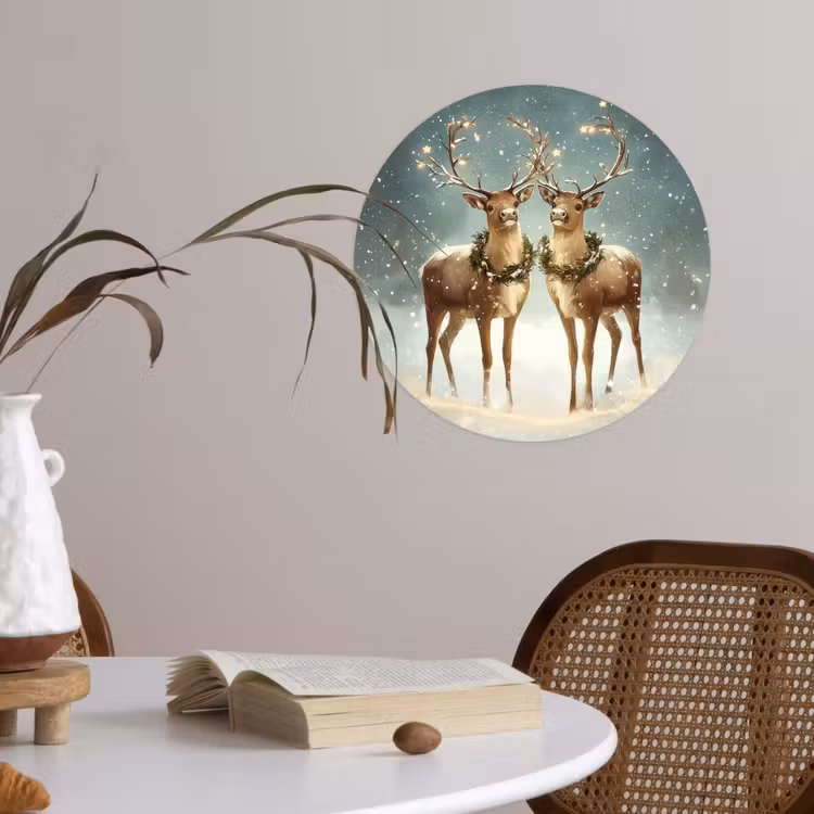 Behangcirkel - Kerstmagie - Winterwoud - Rendier — 4