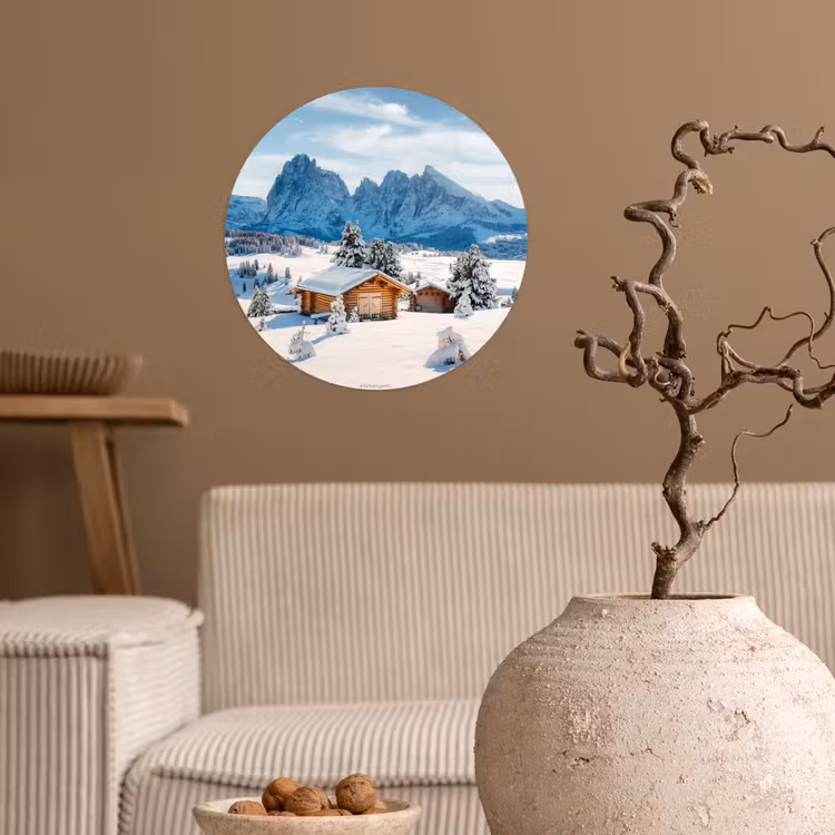 Behangcirkel - Landschap - Winter - Sneeuw — 2