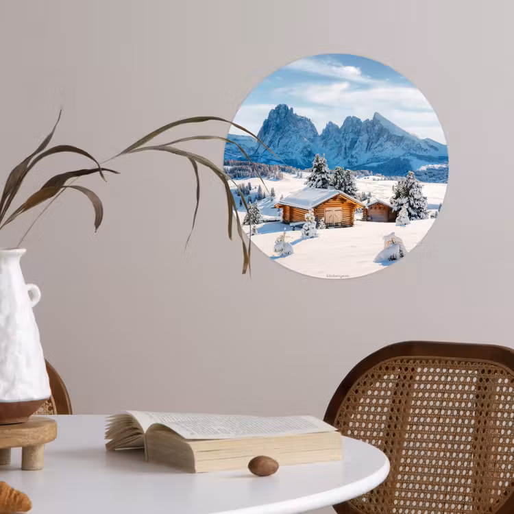 Behangcirkel - Landschap - Winter - Sneeuw — 4