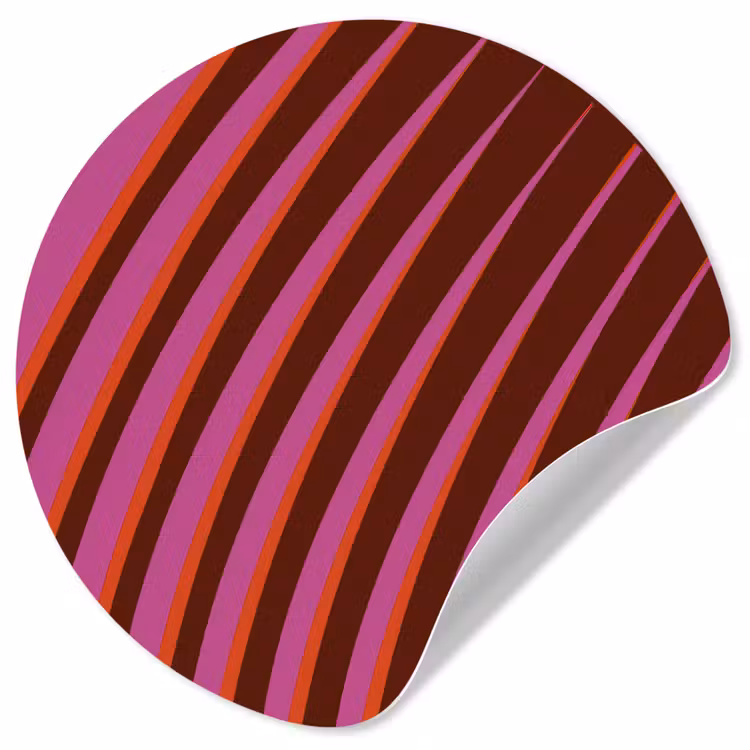 Behangcirkel - Lijnen - Rood - Beweging — 1