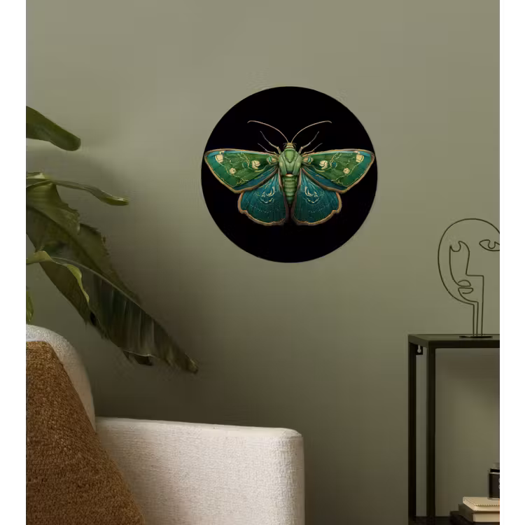 Behangcirkel - Mot - Levendig - Groen — 3