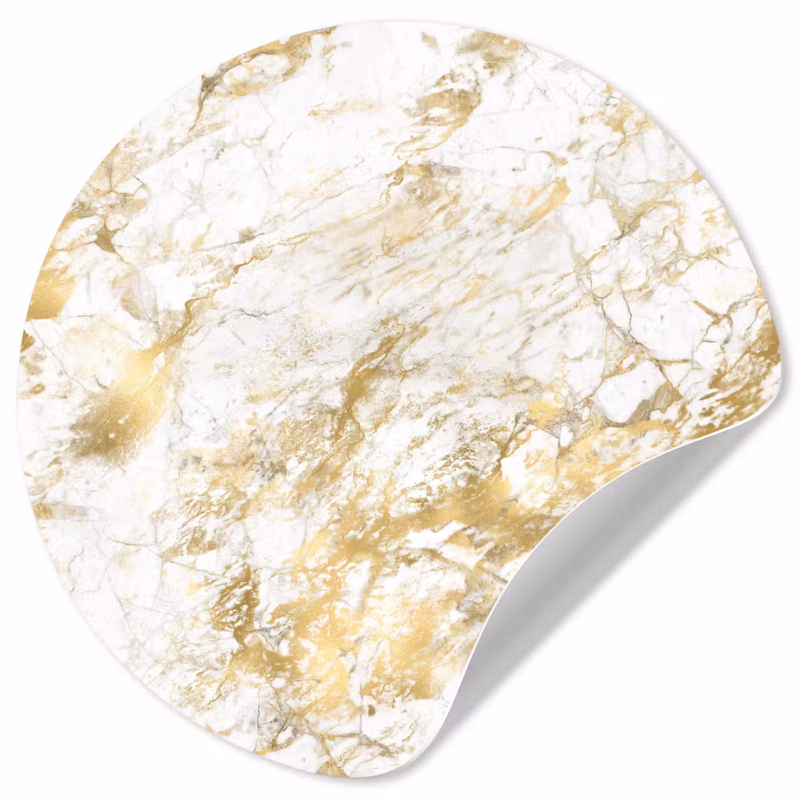 Behangcirkel - Marmer - Goud - Structuur — 1