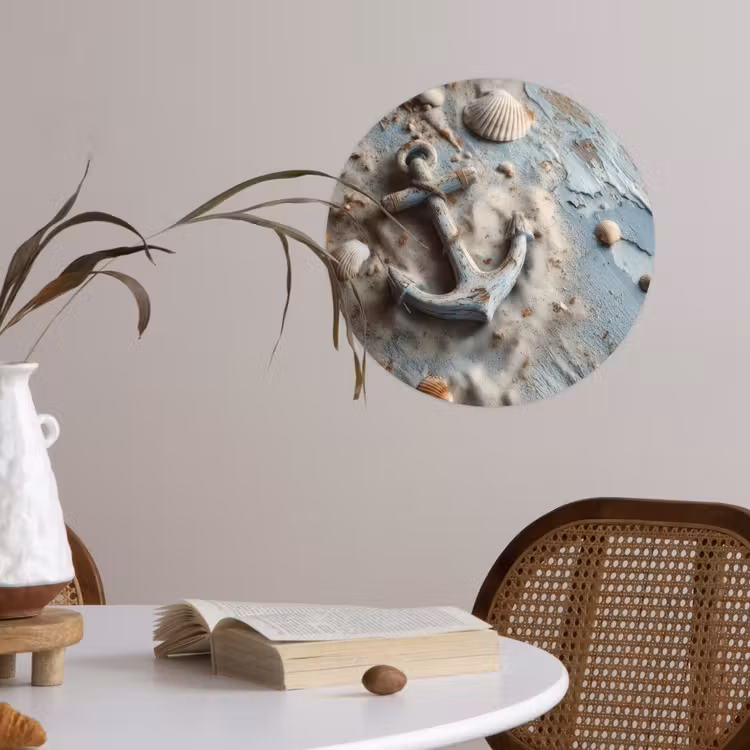 Behangcirkel - Anker - Hout - Schelpen - Zand — 4