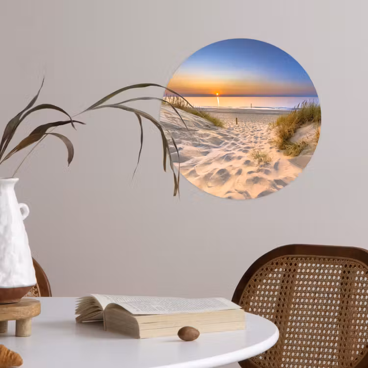 Behangcirkel - Duin - Zonsondergang - Horizon - Strand - Gras — 4