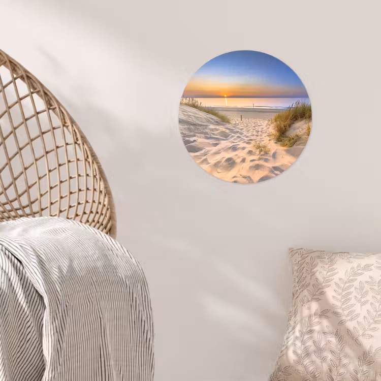 Behangcirkel - Duin - Zonsondergang - Horizon - Strand - Gras — 5