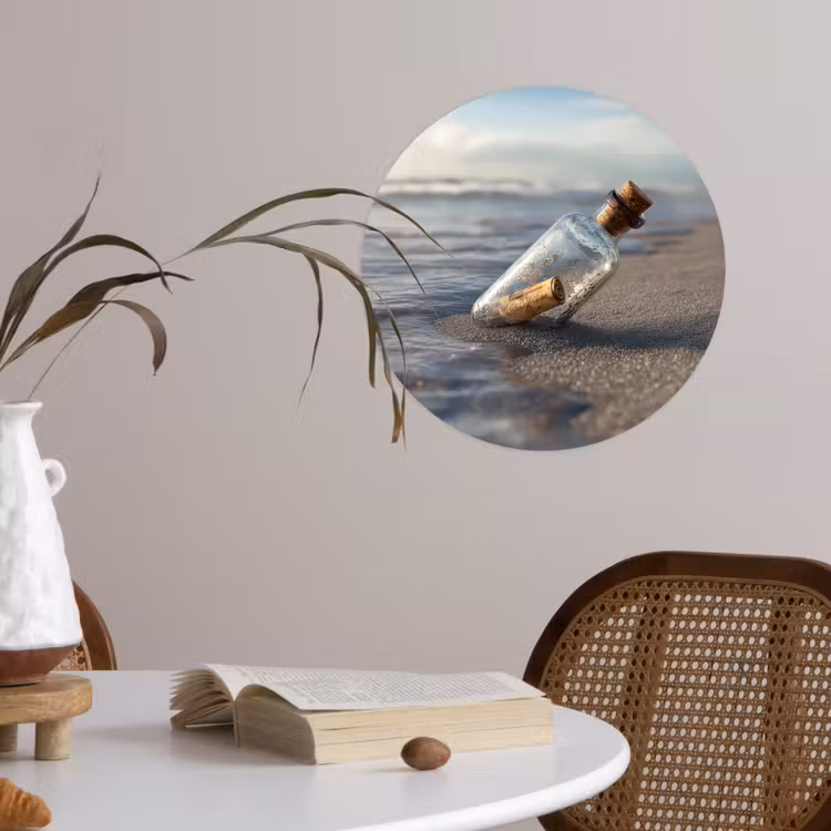 Behangcirkel - Glazenfles - Post - Zee - Zand — 4