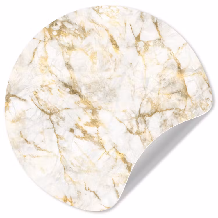 Behangcirkel - Goud - Licht - Nerf - Marmer — 1