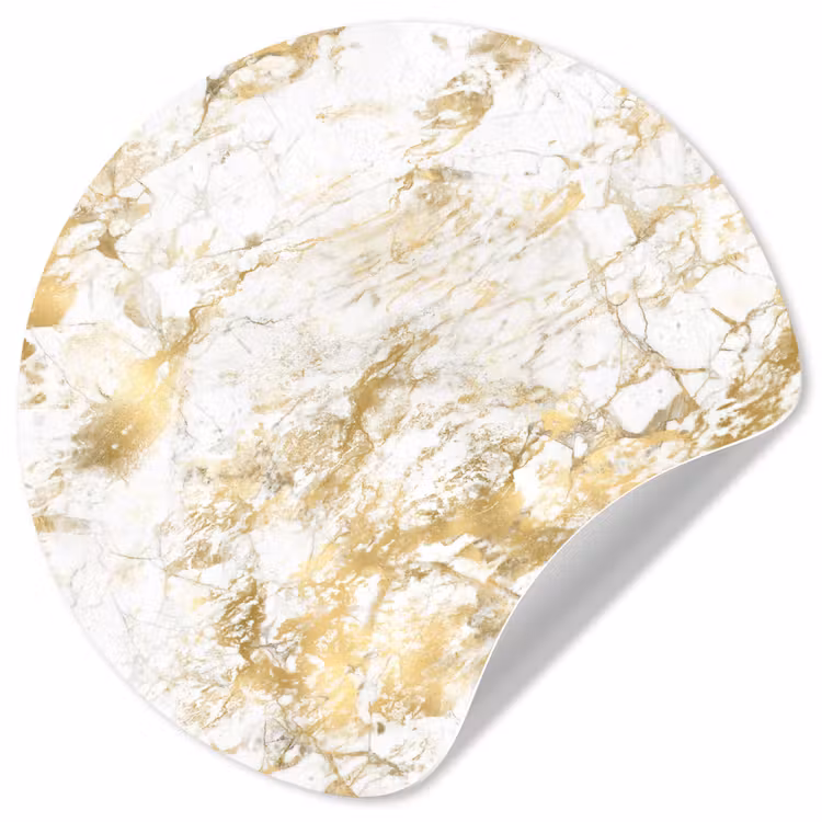 Behangcirkel - Marmer - Goud - Structuur — 1