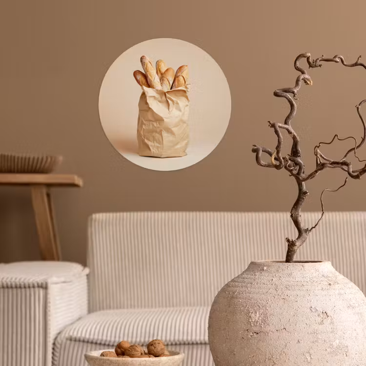 Behangcirkel - Baguette - Brood - Stokbrood - Beige — 2