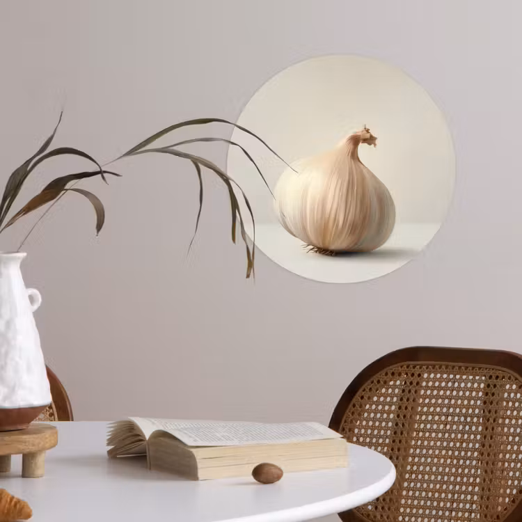 Behangcirkel - Knoflook - Natuurlijk - Beige — 4