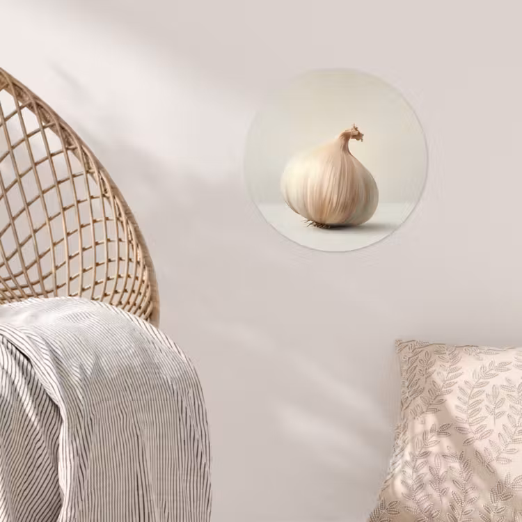 Behangcirkel - Knoflook - Natuurlijk - Beige — 5