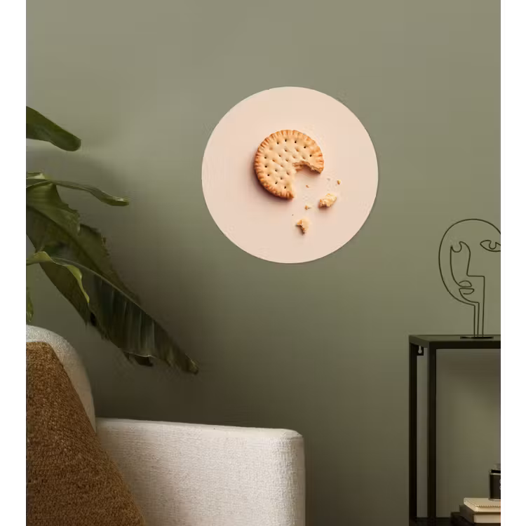 Behangcirkel - Koekje - Kruimels - beige — 3