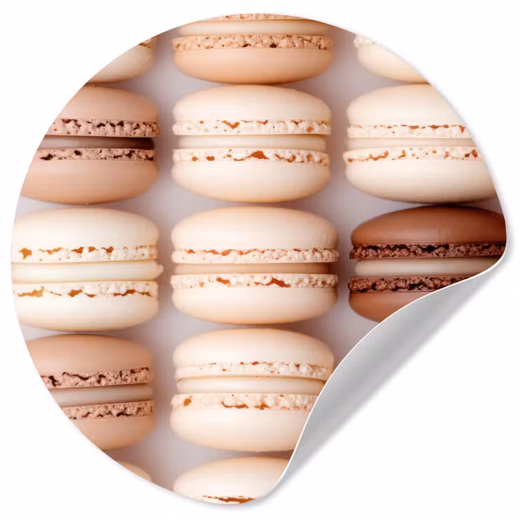 Behangcirkel - Macarons - Beige - Bruin — 1