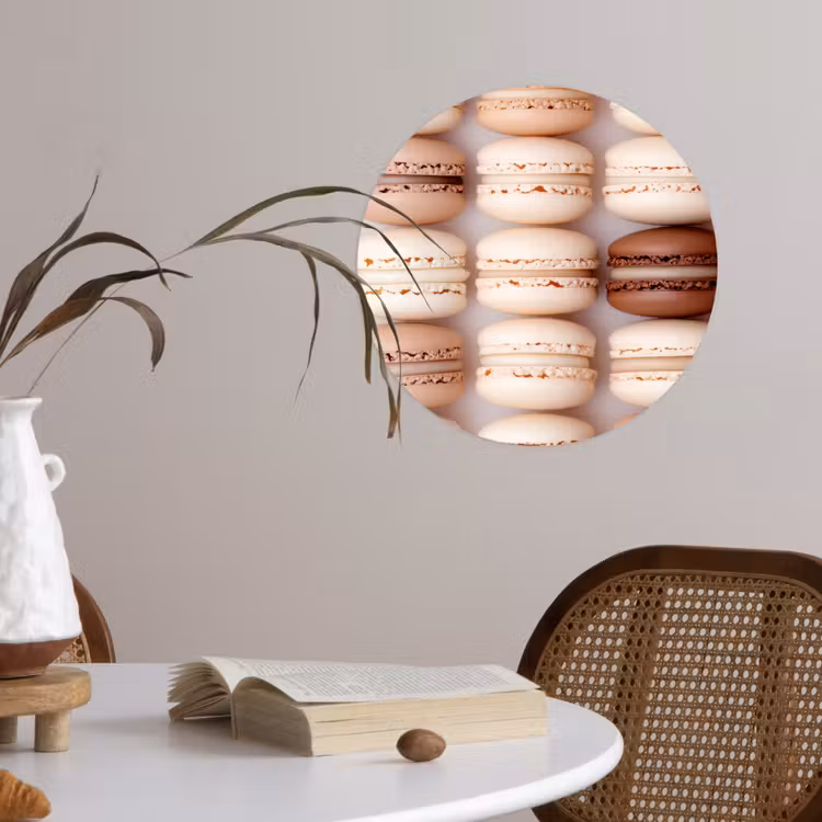 Behangcirkel - Macarons - Beige - Bruin — 4