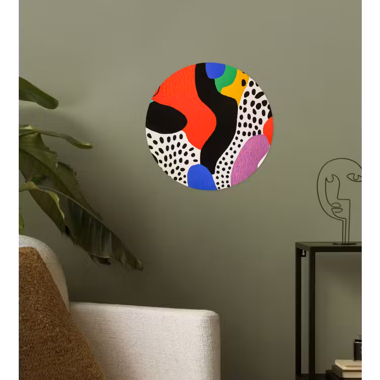 Behangcirkel - Abstract - Vormen - Kleuren - Stippen — 3