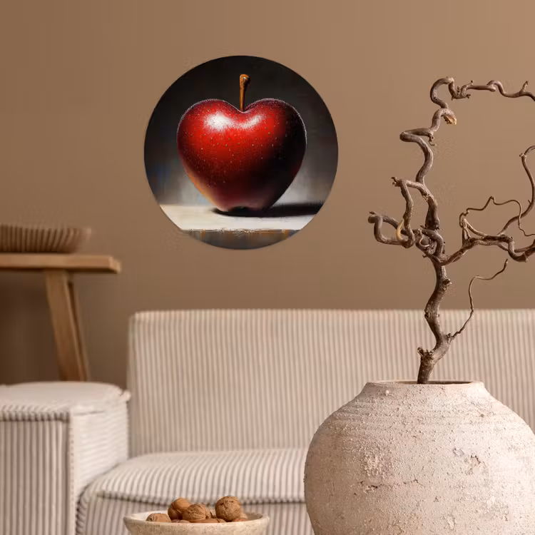 Behangcirkel - Apple - Hart - Rood — 2