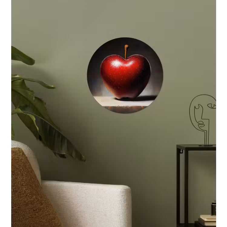 Behangcirkel - Apple - Hart - Rood — 3