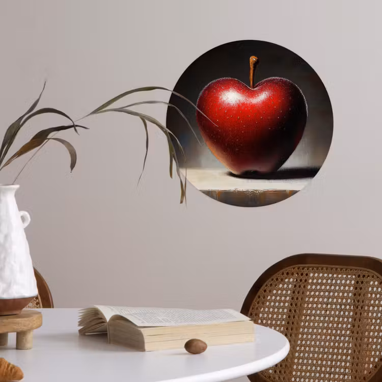 Behangcirkel - Apple - Hart - Rood — 4
