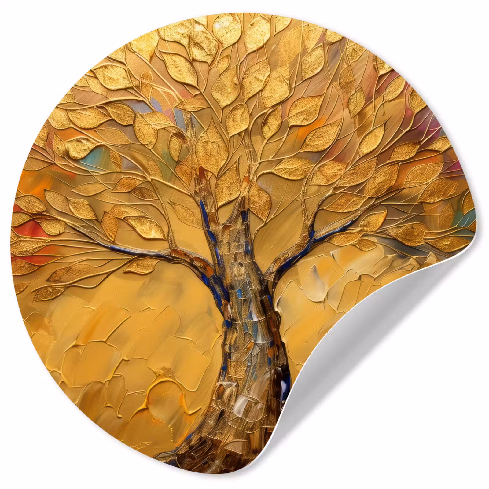 Behangcirkel - Goud - Boom - Abstract - Modern — 1