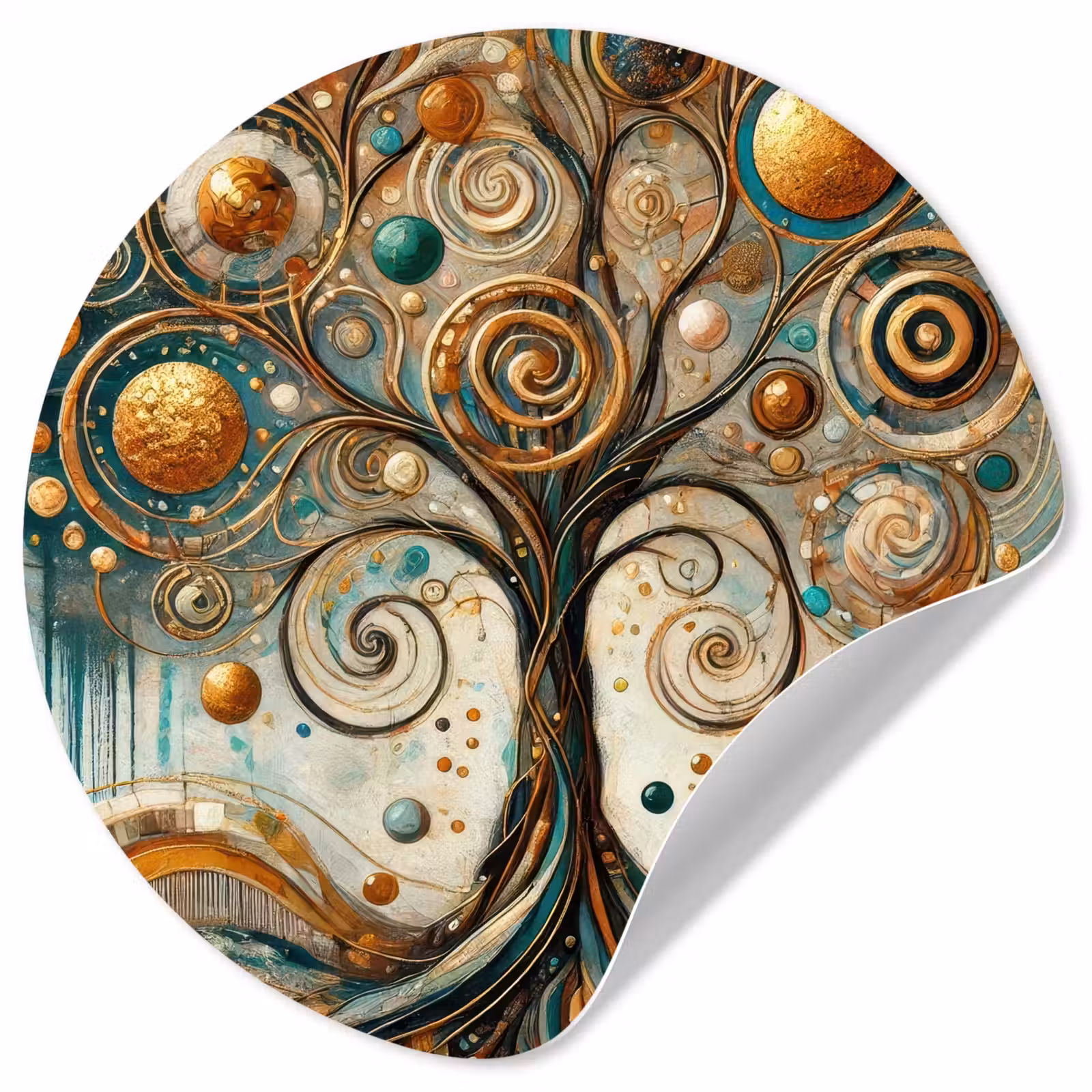 Behangcirkel - Levensboom - Boom - Abstract - Modern — 1