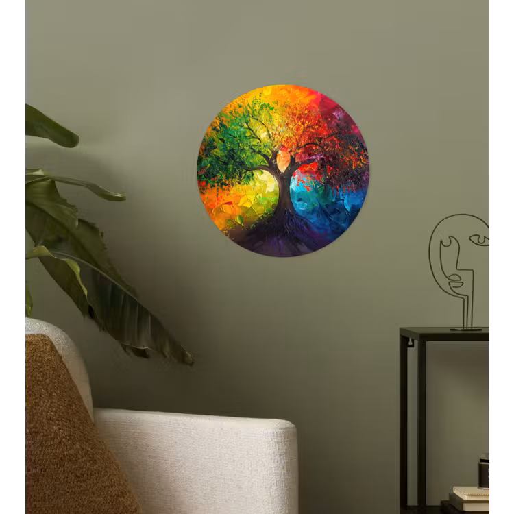 Behangcirkel - Boom - Kleurrijk - Modern - Abstract — 3