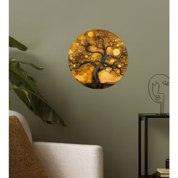 Behangcirkel - Boom - Levensboom - Abstract - Goud — 3