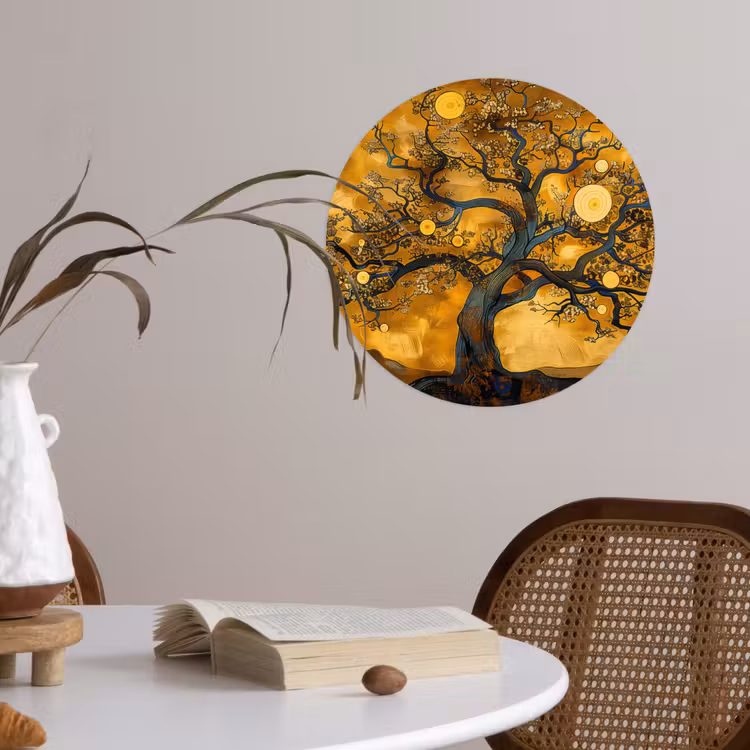Behangcirkel - Boom - Levensboom - Abstract - Goud — 4