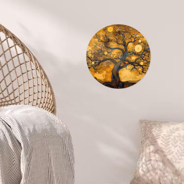 Behangcirkel - Boom - Levensboom - Abstract - Goud — 5