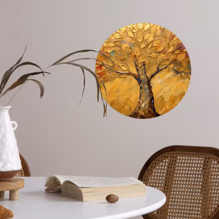 Behangcirkel - Goud - Boom - Abstract - Modern — 4