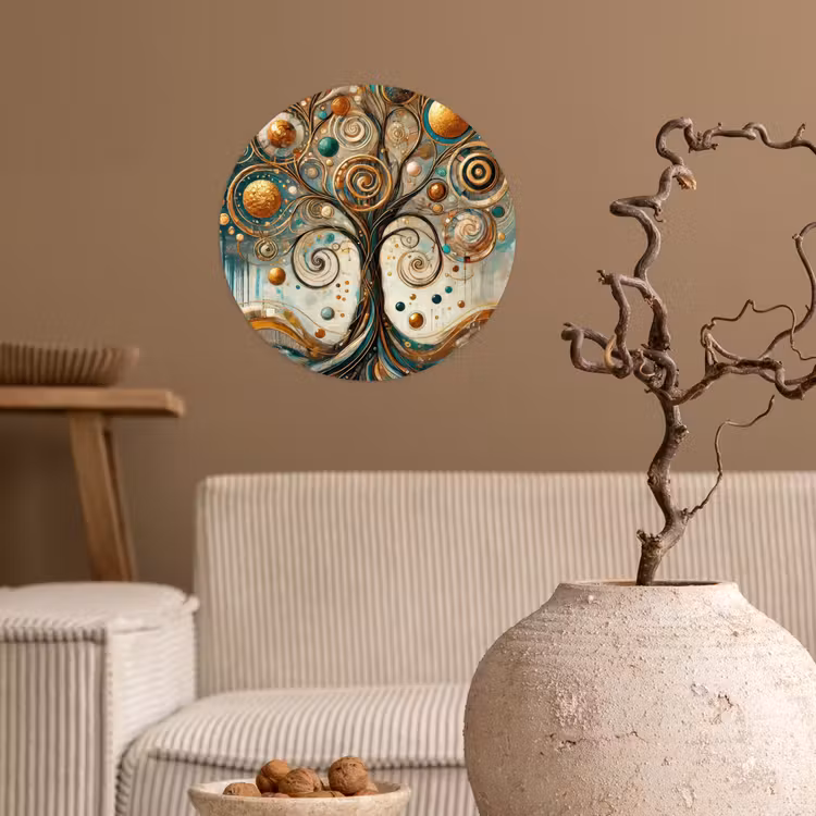 Behangcirkel - Levensboom - Boom - Abstract - Modern — 2