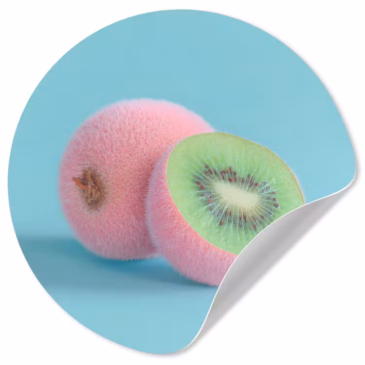 Behangcirkel - Kiwi - Blauw - Surrealistisch — 1