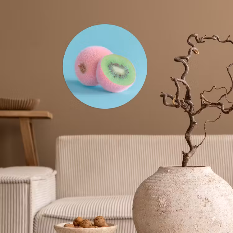 Behangcirkel - Kiwi - Blauw - Surrealistisch — 2
