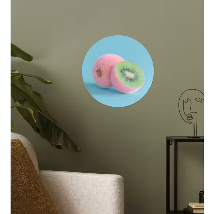Behangcirkel - Kiwi - Blauw - Surrealistisch — 3