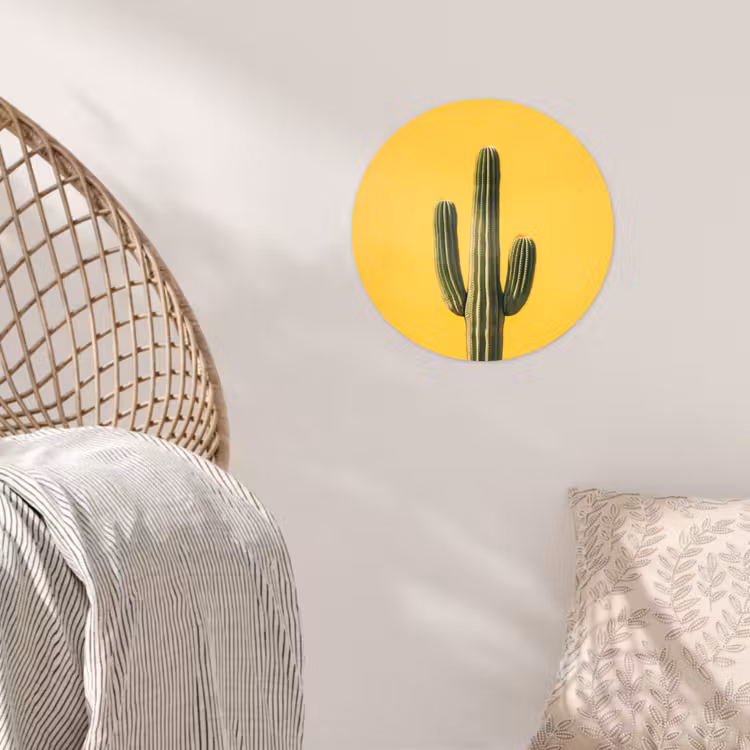 Behangcirkel - Cactus - Groen - Minimalistisch — 5