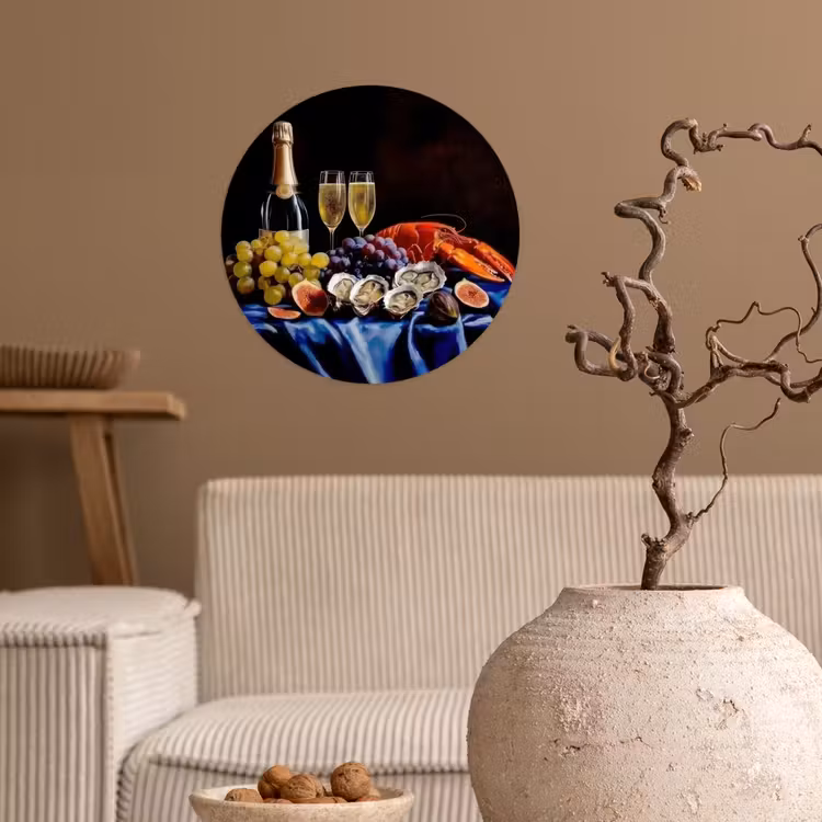 Behangcirkel - Champagne - Luxe - Oesters — 2