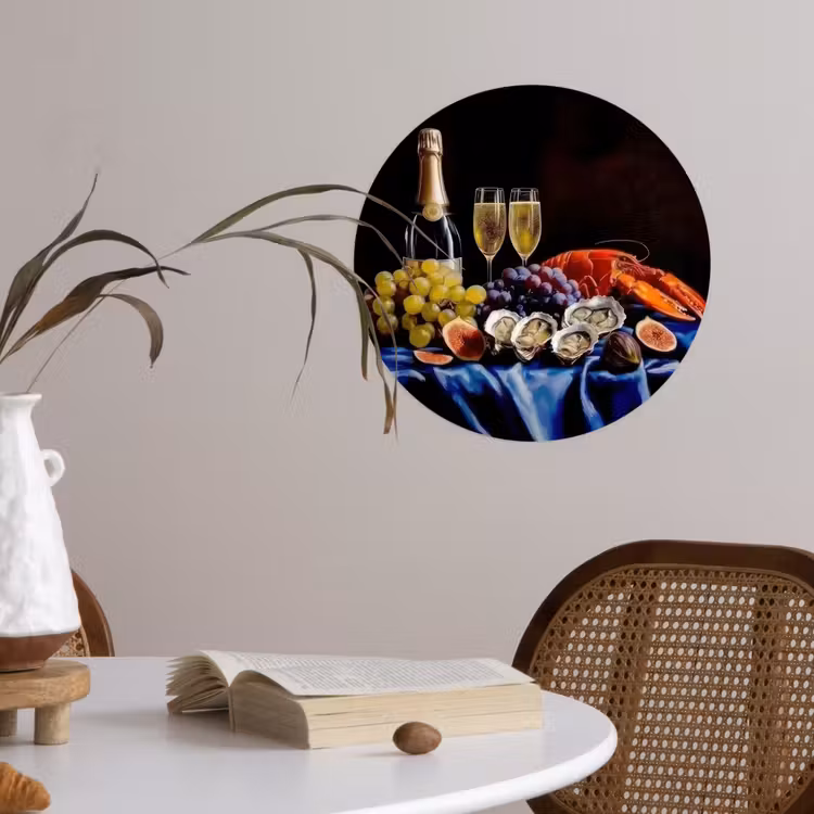 Behangcirkel - Champagne - Luxe - Oesters — 4