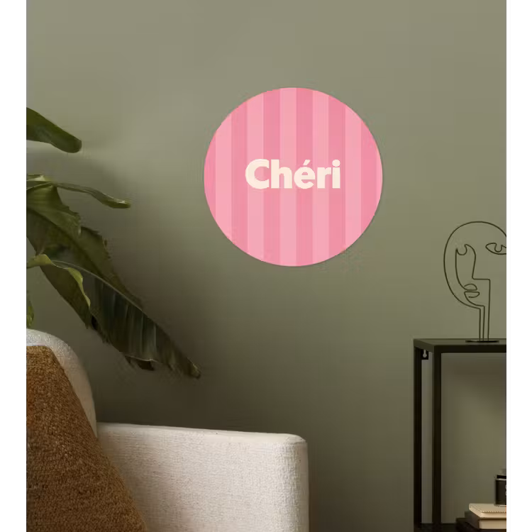 Behangcirkel - Gestreept - Roze - Chéri — 3