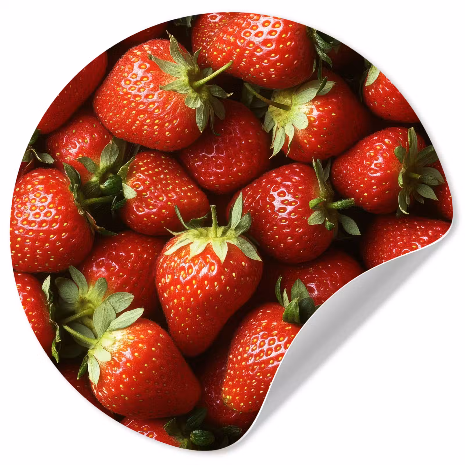 Behangcirkel - Aardbei - Fruit - Rood — 1