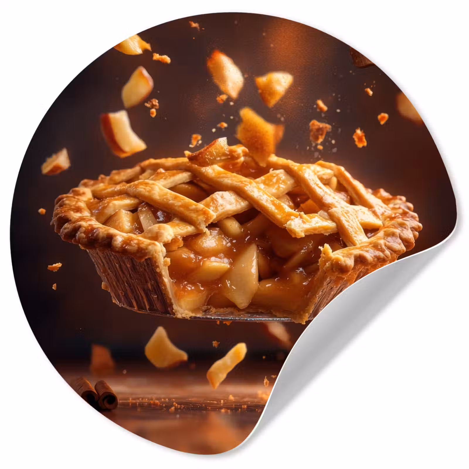 Behangcirkel - Appel - Taart - Warm - Eten — 1