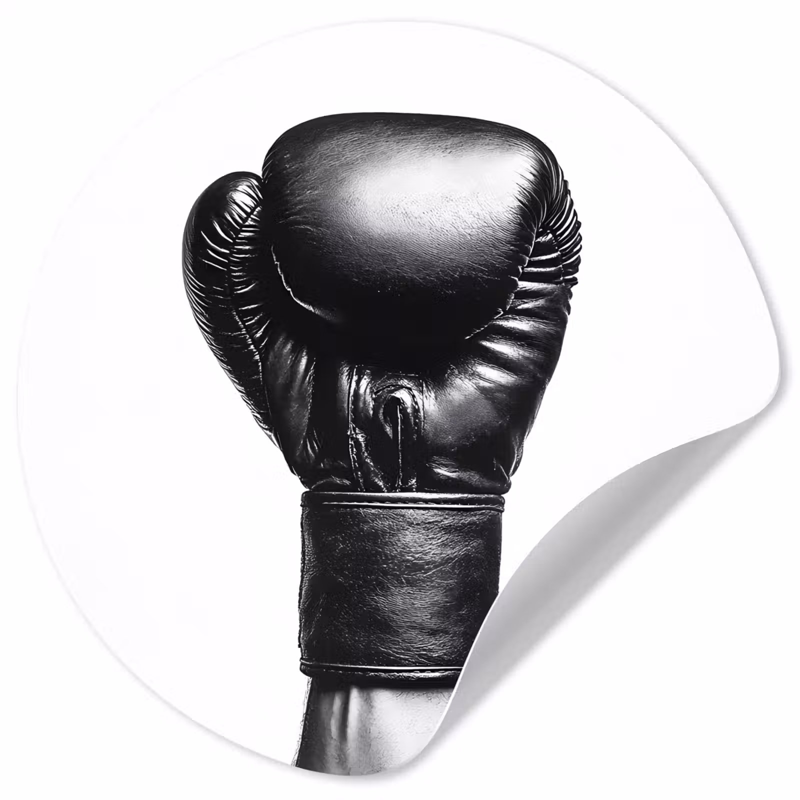Behangcirkel - Bokshandschoen - Zwart - Hand — 1
