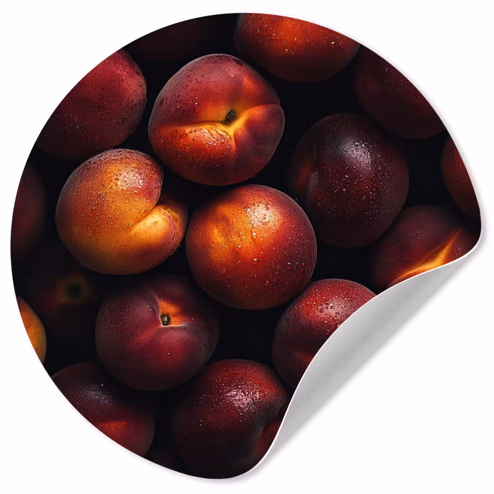 Behangcirkel - Fruit - Close up - Nectarines — 1