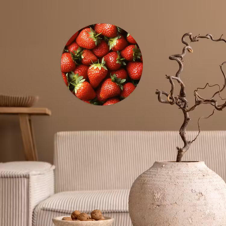 Behangcirkel - Aardbei - Fruit - Rood — 2