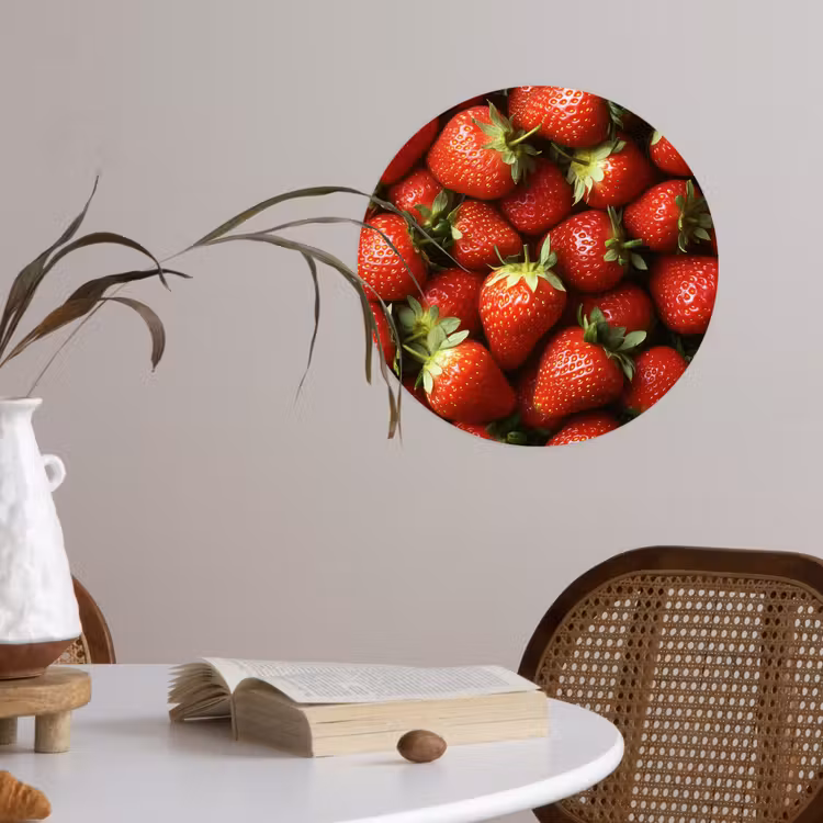 Behangcirkel - Aardbei - Fruit - Rood — 4