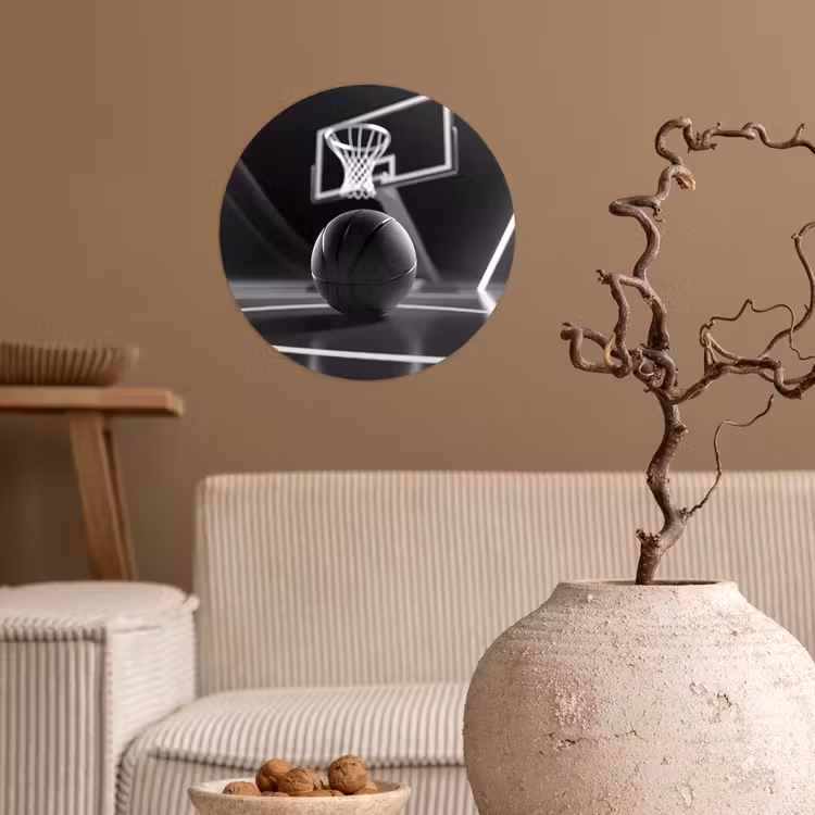Behangcirkel - Basketbal - Basketbalveld - Lichtlijnen — 2