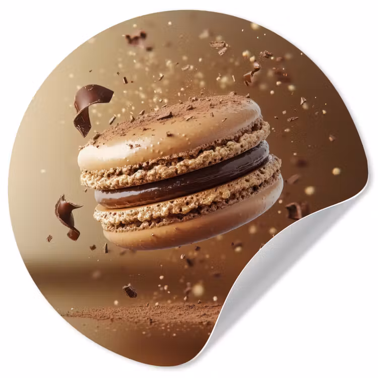 Behangcirkel - Chocolade - Macarons - Eten - Snoep — 1