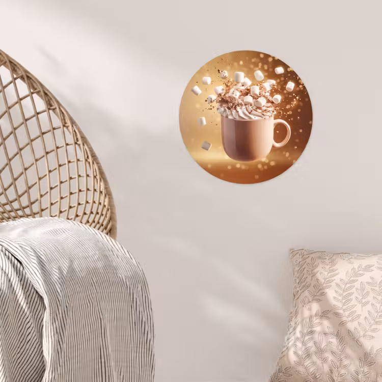 Behangcirkel - Chocomelk - Drinken - Warm - Bruin — 5