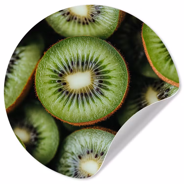 Behangcirkel - Kiwi - Fruit - Groen — 1