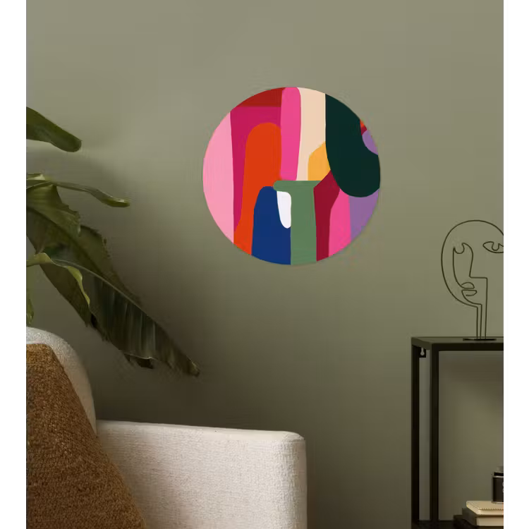 Behangcirkel - Kleurvakken - Recht - Rond - Abstract — 3