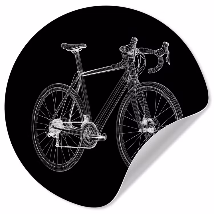 Behangcirkel - Lijnen - Illustratie - Wit — 1