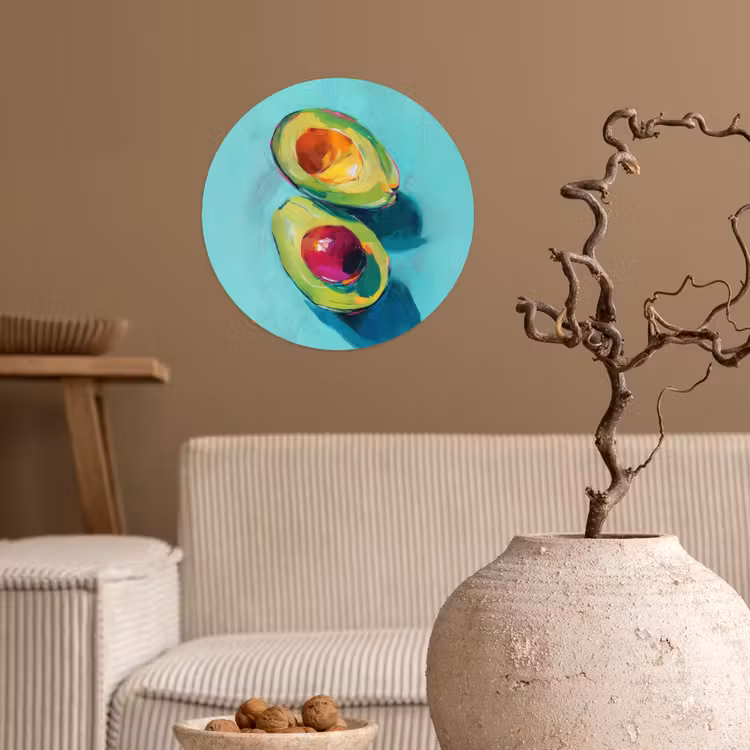 Behangcirkel - Avocado - Groen - Pit - Schaduw — 2